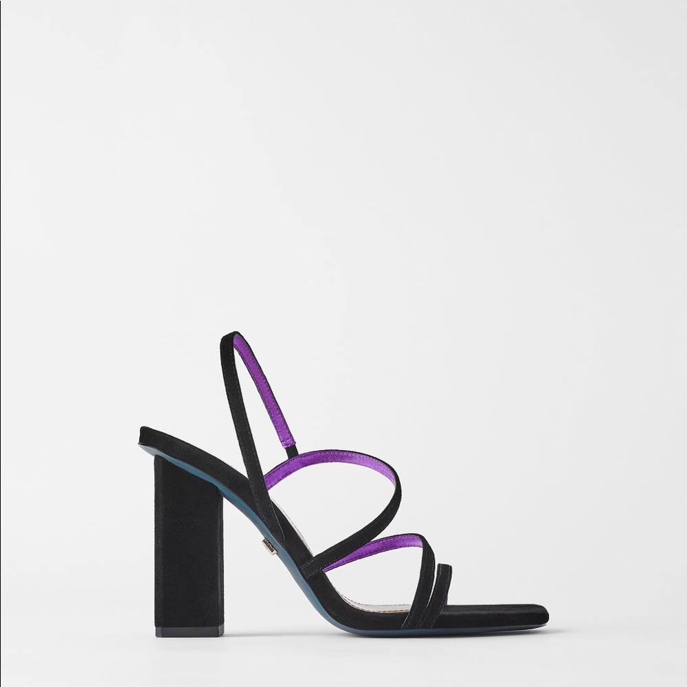 Zara Strappy Block Heeled Sandal